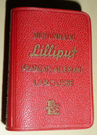 Rare Ancien Livre Miniature, Dictionnaire Lilliput LAROUSSE 1961 Français-Allemand - Woordenboeken