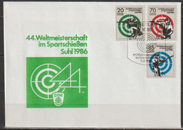 DDR FDC1986 Nr.3045 - 3047 Weltmeisterschaften Im Sportschießen, Suhl  (d6716) Günstige Versandkosten - 1981-1990