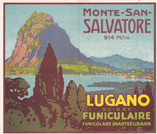 Lugano - San-Salvatore Horaire 1931, Magnifique Litho - Europa