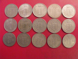 Belgique Belgie. Lot De 15 Pièces : 5 Francs 1951-1993 - 5 Frank