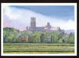 CPM Neuve Royaume Uni ELY Cathedral From Village Of STUNTNEY From A Painting By David Cuppleditch - Ely