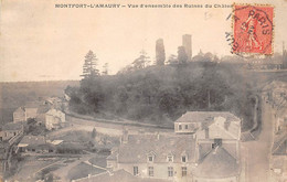 Montfort L'Amaury           78         Vue D'ensemble Des Ruines Du Château           (voir Scan) - Montfort L'Amaury