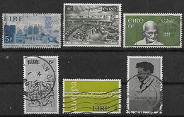 1968-71 Irlanda Personajes-europa-templo De Maria-permiso Diario 6v. - Sonstige & Ohne Zuordnung