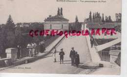 16- MANSLE - VUE PANORAMIQUE DU PONT - EDITEUR COMBAUD -CHARENTE - Mansle