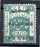 PALESTINE - (Administration Civile) - 1920-21  - N° 16A - 2 M. Vert - (Dentelé 15x14) - Palestina