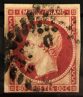 FRANCE 1854 - Canceled - YT 17A - 80c - 1853-1860 Napoleon III