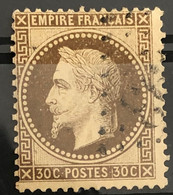 FRANCE 1867 - Canceled - YT 30 - 30c - 1863-1870 Napoleon III With Laurels