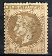 FRANCE 1867 - Canceled - YT 30 - 30c - 1863-1870 Napoléon III Con Laureles