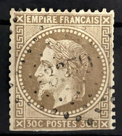 FRANCE 1867 - Canceled - YT 30 - 30c - 1863-1870 Napoléon III Con Laureles