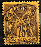 FRANCE 1890 - Canceled - YT 99 - 75c - 1876-1898 Sage (Type II)