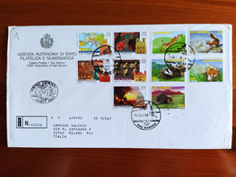 SAN MARINO BUSTE TIMBRATE DAL 1999 Al 2001 - Covers & Documents