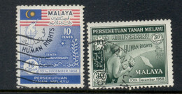 Malaya 1958 Universal Declaration Of Human Rights FU - Federated Malay States