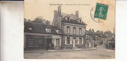 02- Vic Sur Aisne Place Du Port Et Rue De La Gare - Vic Sur Aisne