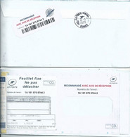 Cachet Manuel De St Quentin - ROC 41976A - Liasse Lire De Recommandation - Manual Postmarks