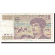 France, 20 Francs, Debussy, 1987, STROHL TRONCHE DENTAUD, TB, Fayette:66.08 - 20 F 1980-1997 ''Debussy''