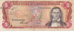 BILLETE DE LA REPUBLICA DOMINICANA DE 5 PESOS ORO DEL AÑO 1988 (BANKNOTE) - Dominicana