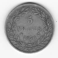 5 Francs  Louis Philippe 1830 A Tranche En Creux  TTB - 5 Francs