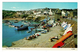 Ref 1460 - Postcard - The Harbour New Quay - Cardiganshire Wales - Cardiganshire
