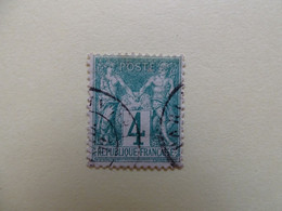 TPO0063-1 - YT 63 - 4c Vert - Oblitéré - Voir Scans - 1876-1878 Sage (Type I)