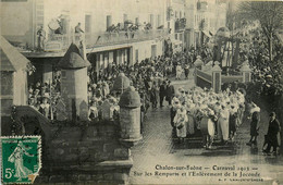 Chalon Sur Saône * Carnaval 1912 * Sur Les Remparts Et Enlèvement De La Joconde * Char Défilé Fête Costume Mi Câreme - Chalon Sur Saone