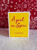 Lanvin - Girl In Capri - échantillon - Perfume Samples (testers)