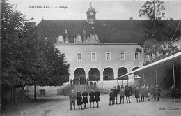 Charolles * Le Collège * La Cour * école * Groupe D'enfants - Charolles