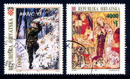 CROATIA 1993 Christmas Used.  Michel 261-62 - Croatia