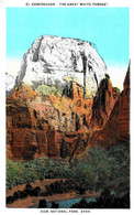 [DC12518] CPA - UTAH - ZION NATIONAL PARK - EL GOBERNADOR - THE GREAT WHITE THRONE - Non Viaggiata - Old Postcard - Zion