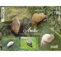Frans-Polynesië / French Polynesia - Postfris / MNH - Sheet Slakken 2020 - Unused Stamps