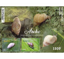 Frans-Polynesië / French Polynesia - Postfris / MNH - Sheet Slakken 2020 - Nuevos