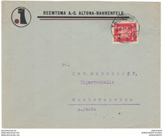 1924, Advertising Covers, Lettre Publicite, Reklame, Werbung, Tabak, Tobacco, Altona, Hamburg, Reemtsma - Tabac