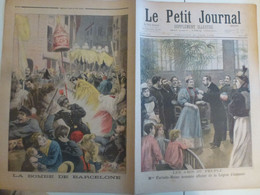 Journal Le Petit Journal 21 Juin 1896 292 Mme Furtado Heine Attentat Barcelone - 1850 - 1899