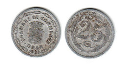 Algérie ORAN 25c 1922 Chambre De Commerce - Monétaires / De Nécessité