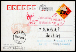 The Opening Of The 2010 Shanghai World Expo./Universal Exposition.China NanTong City Special Postmark - 2010 – Shanghai (China)