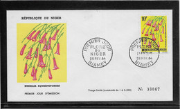 Thème Fleurs - Niger - Enveloppe - TB - Other & Unclassified