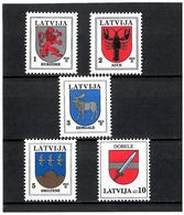 Latvia 2012 . COA 2012 .5v:1,2,3,5,10 - Latvia