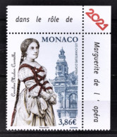 MONACO 2021 - LES CHANTEURS D'OPÉRA - CAROLINE MIOLAN-CARVALHO - NEUF ** - Unused Stamps