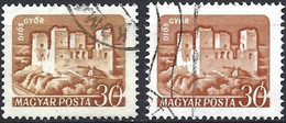 Hungary 1960 - Mi 1652 - YT 1337 ( Castle Of Diosgyör ) Two Shades Of Color - Errors, Freaks & Oddities (EFO)