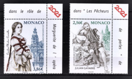 MONACO 2021 - SERIE / LES CHANTEURS D'OPÉRA - Y. T. N° 3262 ET 3263  / NEUFS ** - Unused Stamps