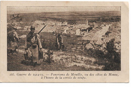 L100H120 - Guerre De 1914-1915 - Panorama De Mouilly à L'heure De La Corvée De Soupe - G.Mathière N°268 - Barracks