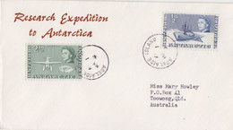 BAT, Lettre "Research Expedition To Antarctica" Obl. Adélaide Is. Le  7 MR 67 Sur TP N° 1 (Kista Dan), 5 (Monoplan) - Covers & Documents