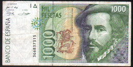 Espagne, Billet De 1000 Pesetas 1992 - [ 4] 1975-… : Juan Carlos I