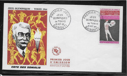 Thème Jeux Olympiques Tokyo 1964 - Côte Des Somalis - Enveloppe - TB - Ete 1964: Tokyo