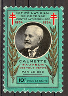France,timbre Antituberculeux , Grand Format à 10 Francs, Calmette Sauveur Des Tout Petits - 1934 - - Tuberkulose-Serien