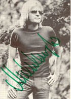 MUSIK MICHEL ANGELO Selt. S/w Photo, Originalautogramm Aus Den 70er, Rs. Stockfleckchen - Cantanti E Musicisti