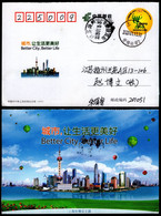 China 2010 Shanghai World Expo./Universal Exposition Date Postmark On Postcard:Better City,Better Life - 2010 – Shanghai (Chine)