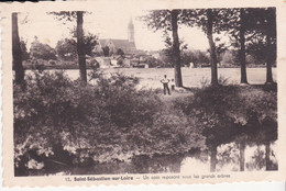 Saint Sébastien Sur Loire Un Coin Reposant Sous Les Grands Arbres éditeur J Nozais N°12 - Saint-Sébastien-sur-Loire