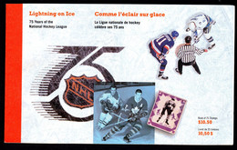 Delcampe - CANADA - 1992 ICE HOCKEY LEAGUE ANNIVERSARY $10.50 BOOKLET FINE MNH ** SG SB158 - Carnets Complets