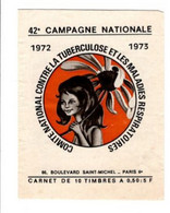 France, Carnet Complet De 10 Timbres Antituberculeux , 42e Campagne Nationale - 1972-1973 - Bon état. - Tuberkulose-Serien