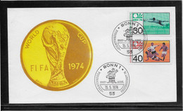 Thème Football - Allemagne - Enveloppe - TB - 1974 – Allemagne Fédérale